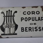 Cartel original del legendario Coro Popular de Berisso
